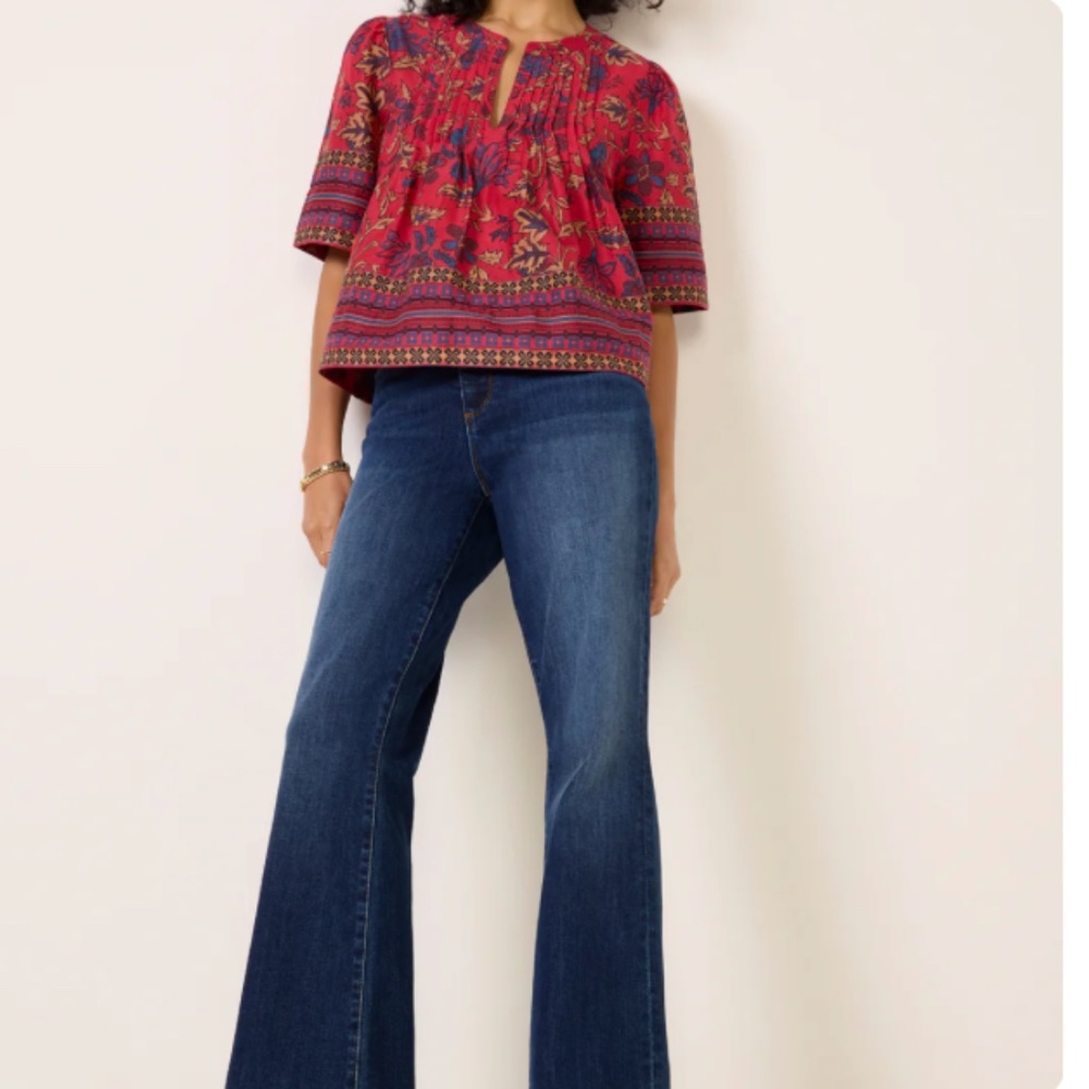 Red Boho Top